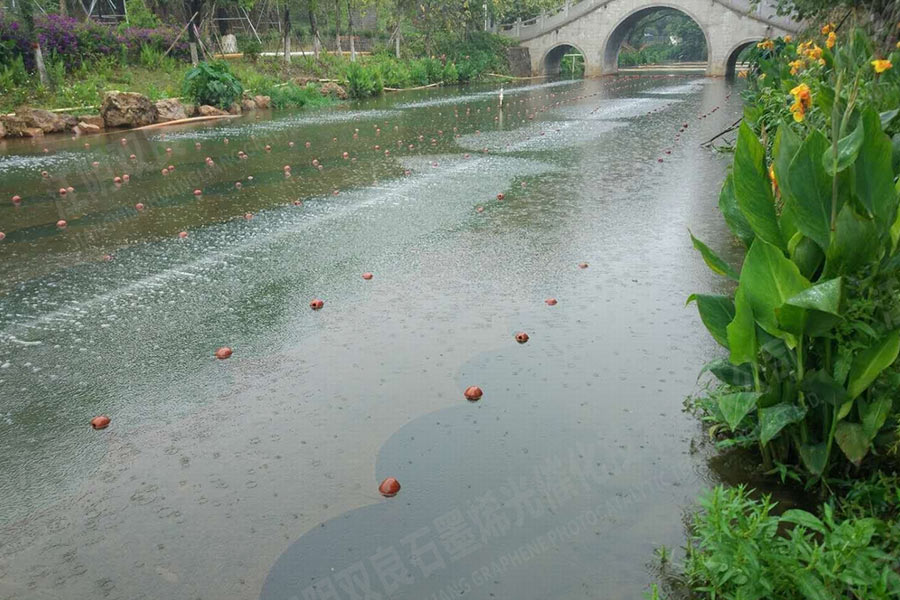 景觀水體消除黑臭-廣東省東莞厚街鳳山公園內(nèi)河涌